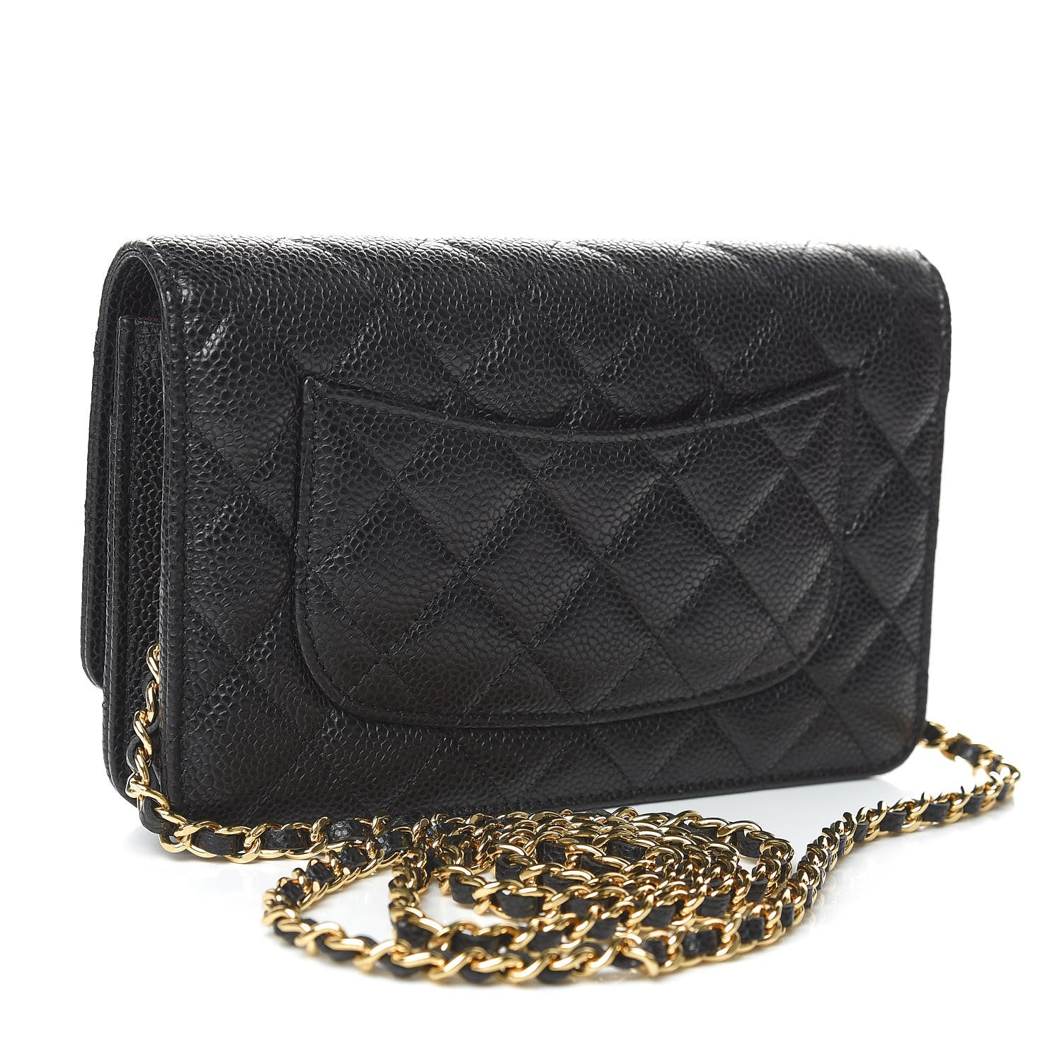 Chanel Caviar Quilted Wallet On Chain WOC Black 3 of 11