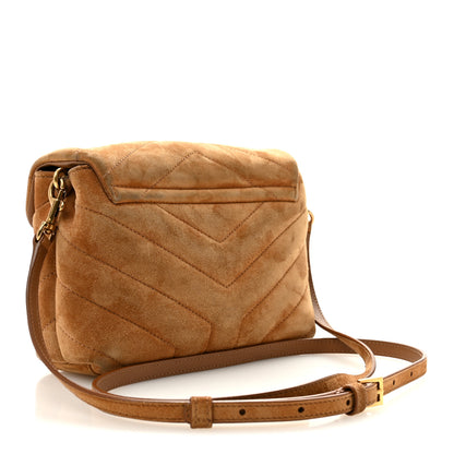 Saint Laurent Suede Toy Loulou Shoulder Bag Cinnamon 2 of 14