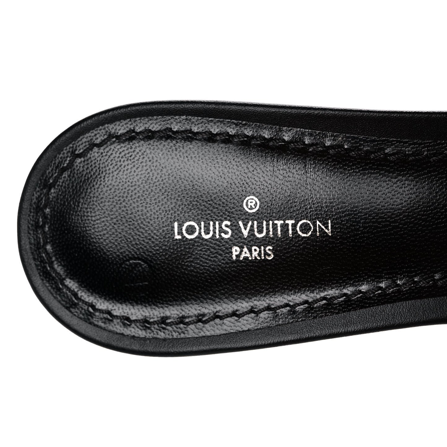 Satin Calfskin Citizen Thong Sandal 37 Black