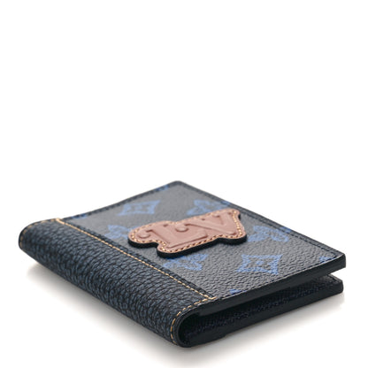 Louis Vuitton Monogram LV Record Pocket Organizer NM Blue 4 of 9