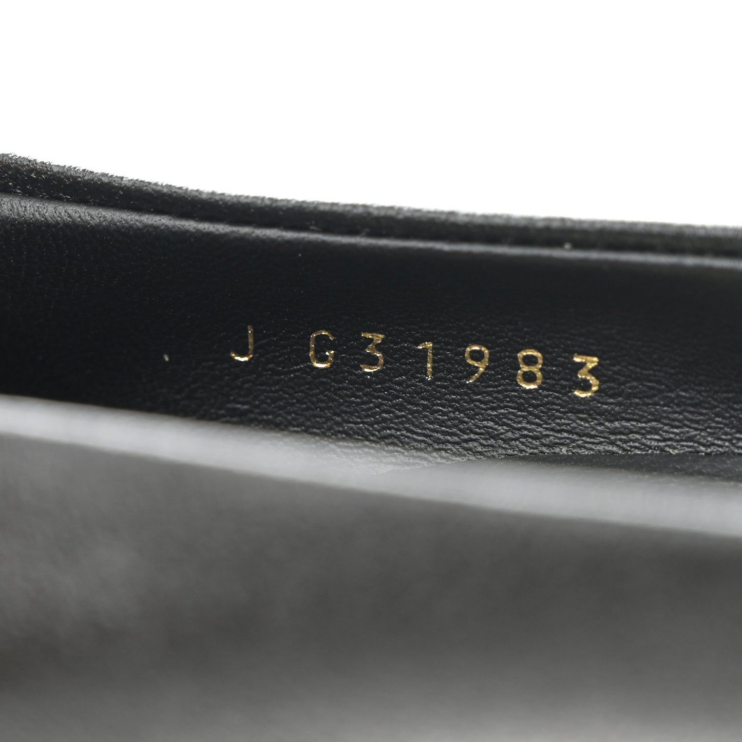 Goatskin Patent Calfskin Cap Toe CC Pearl Pumps 36.5 Black