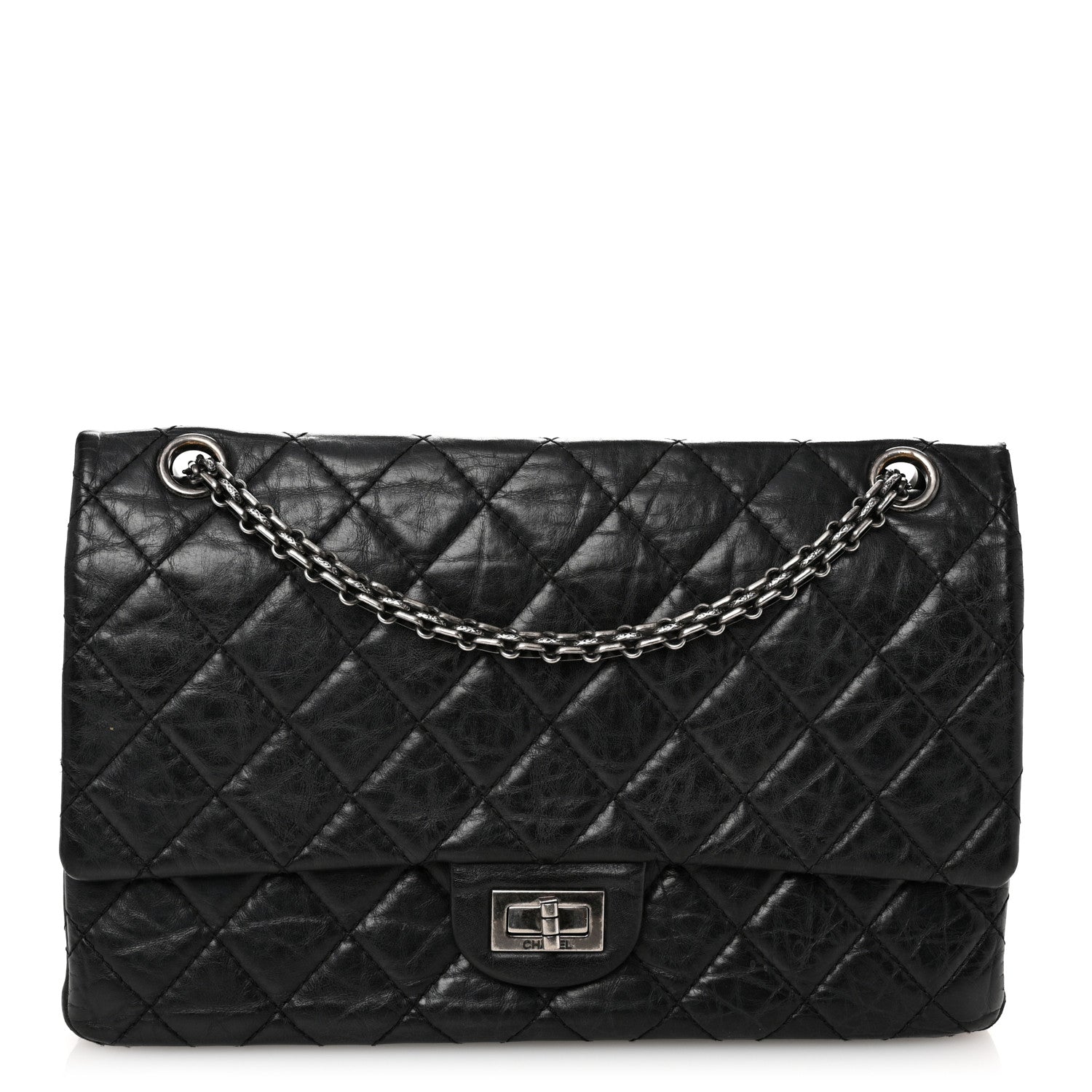 Chanel Aged Calfskin Quilted 2.55 Reissue 226 Flap Black 1 of 10