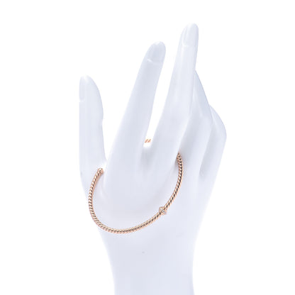 David Yurman 18K Rose Gold Diamond 3mm Renaissance Center Station Bracelet 2 of 5