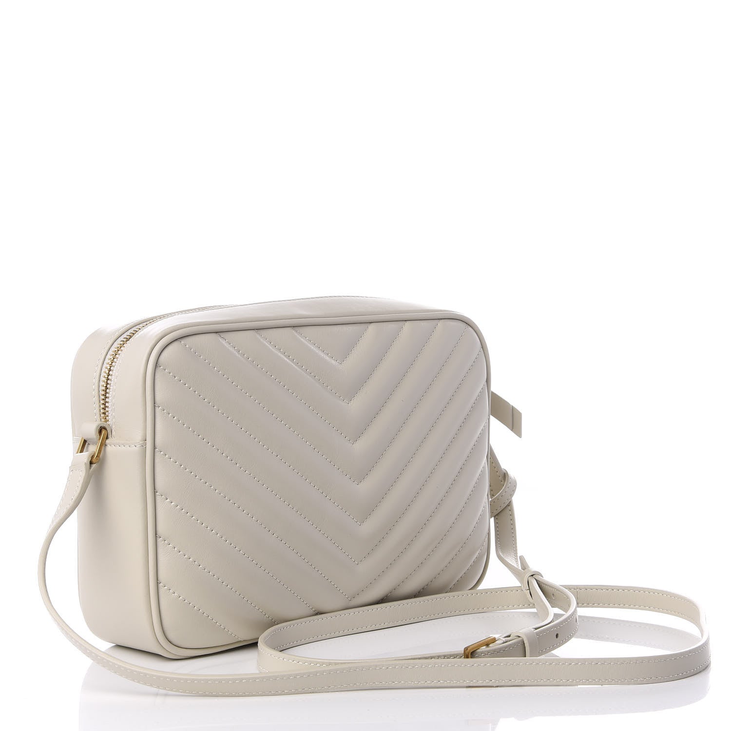 Saint Laurent Calfskin Matelasse Monogram Lou Camera Bag Crema Soft 2 of 8