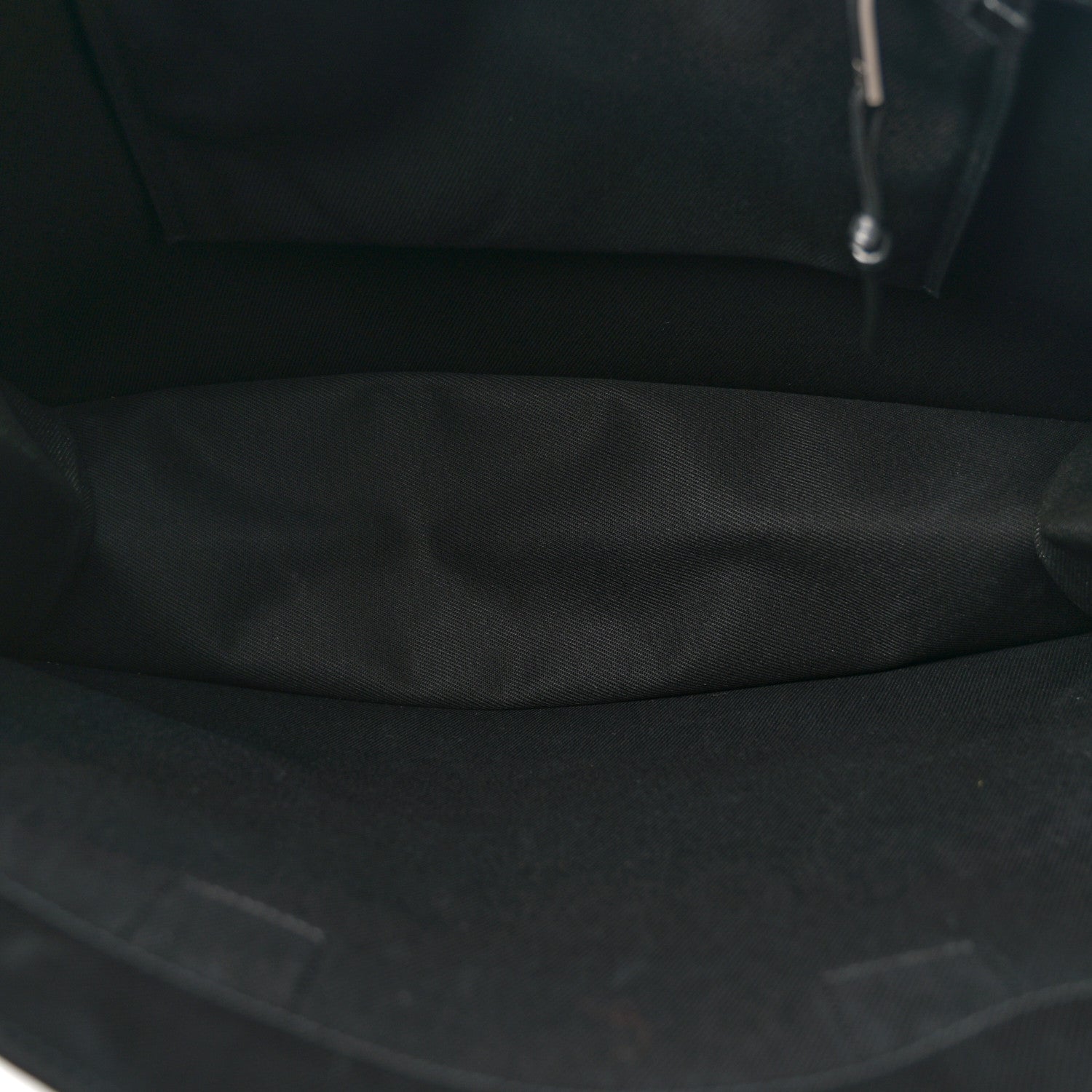 Saint Laurent Linen Calfskin Rive Gauche Tote Black 5 of 12