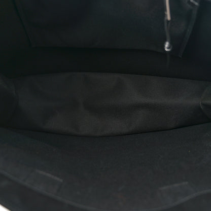 Saint Laurent Linen Calfskin Rive Gauche Tote Black 5 of 12