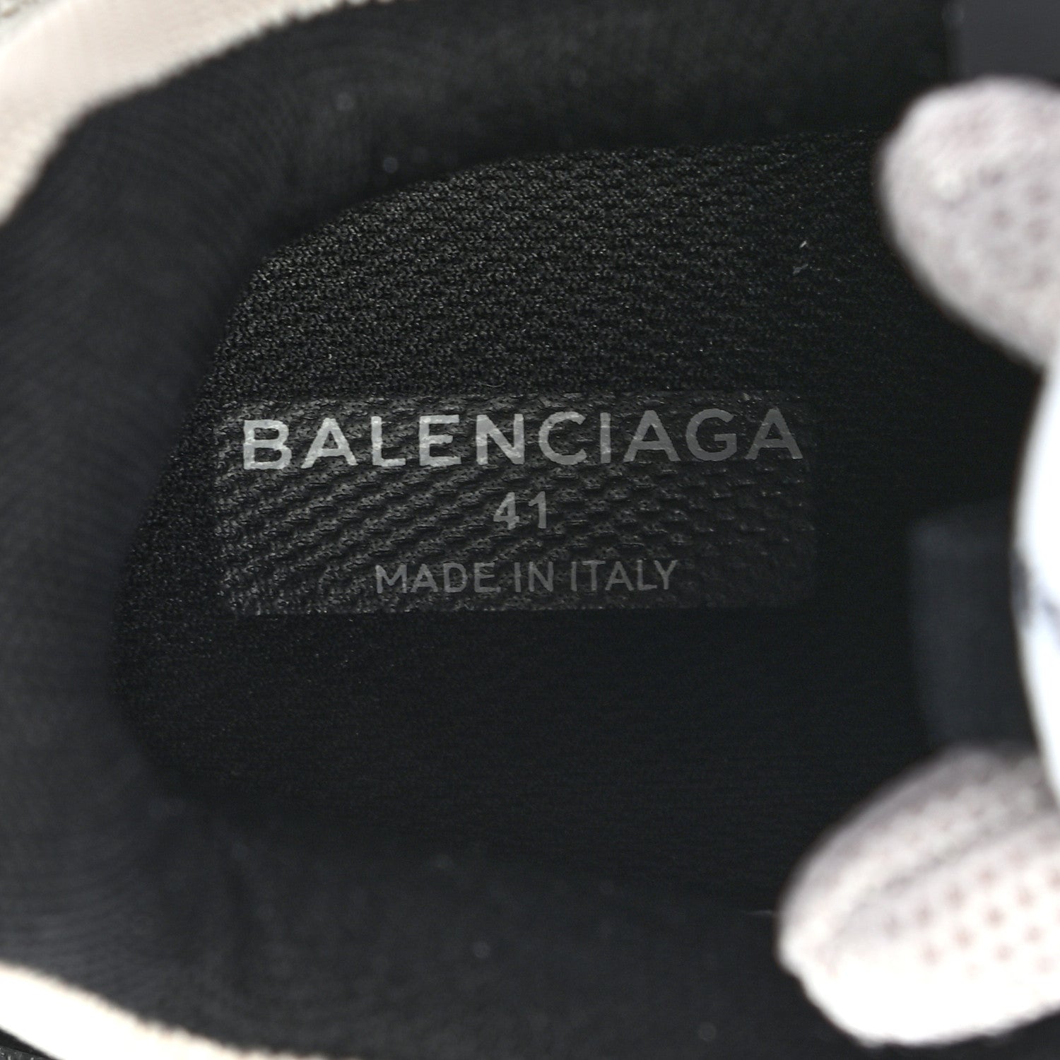 Balenciaga Fabric Mesh Mens Triple S Sneakers 41 Beige Black 7 of 7