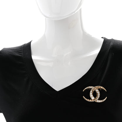 Chanel Baguette Crystal Dubai CC Brooch Gold 2 of 8