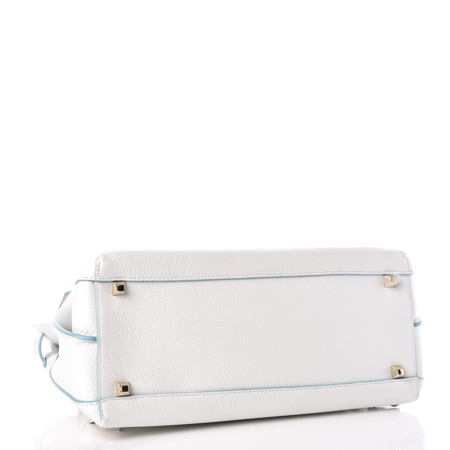 MCM Grained Calfskin Large Milla Convertible Backpack White 5 of 17