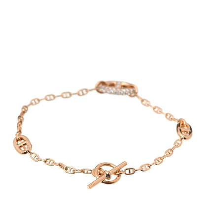 Hermes 18K Rose Gold Diamond PM Farandole Bracelet ST 3 of 6