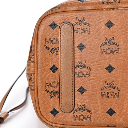 MCM Visetos Medium Liz Reversible Shopper Tote Cognac 23 of 31