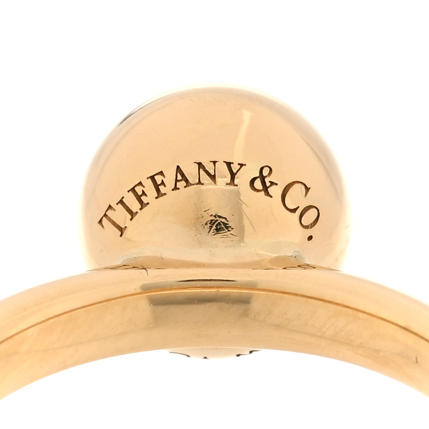 Tiffany 18K Yellow Gold 8mm Hardwear Ball Ring 47 4 5 of 5