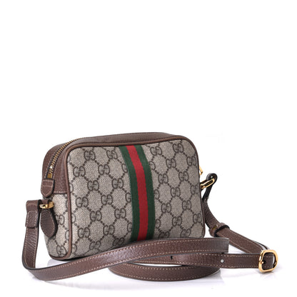 Gucci GG Supreme Monogram Web Mini Ophidia Shoulder Bag Brown 2 of 5