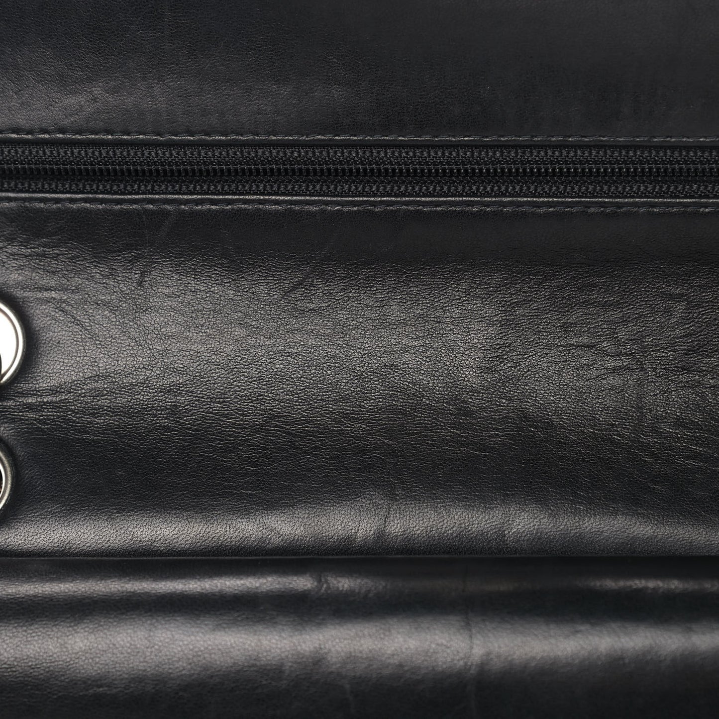 Lambskin Quilted Small Double Flap Black