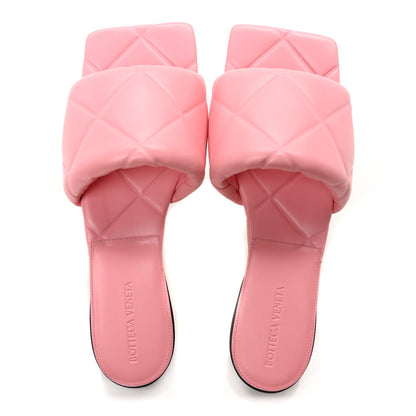 Bottega Veneta Nappa Quilted Rubber Lido Flat Sandals 40 Blossom 2 of 8