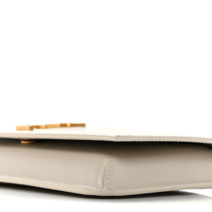 Saint Laurent Smooth Calfskin Monogram Phone Holder Crossbody Crema Soft 10 of 14