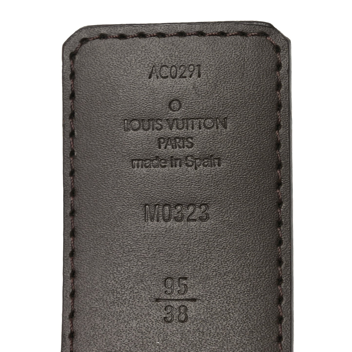 Monogram Calfskin 40mm LV Initiales Reversible Belt 95 38 Brown