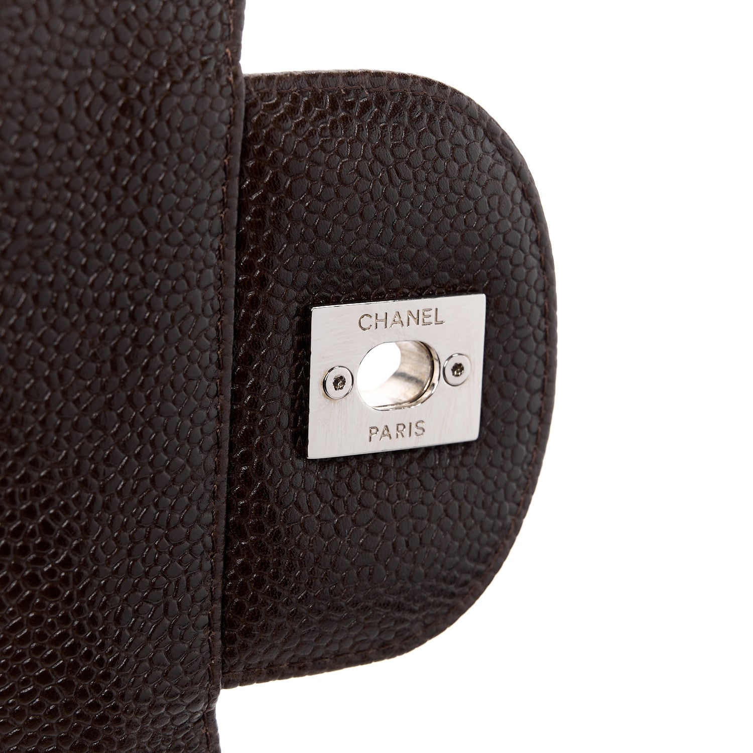 Chanel Caviar Quilted Jumbo Single Flap Dark Brown 7 of 15