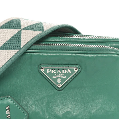 Prada Nappa Antique Multi-Pocket Shoulder Bag Green 7 of 10