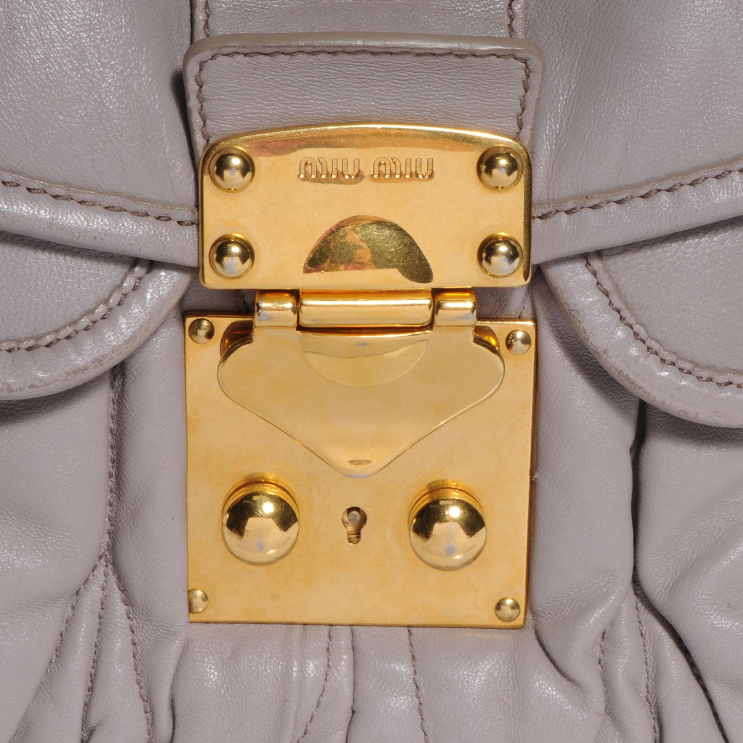 Matelasse Lux Nappa Leather Coffer Bag