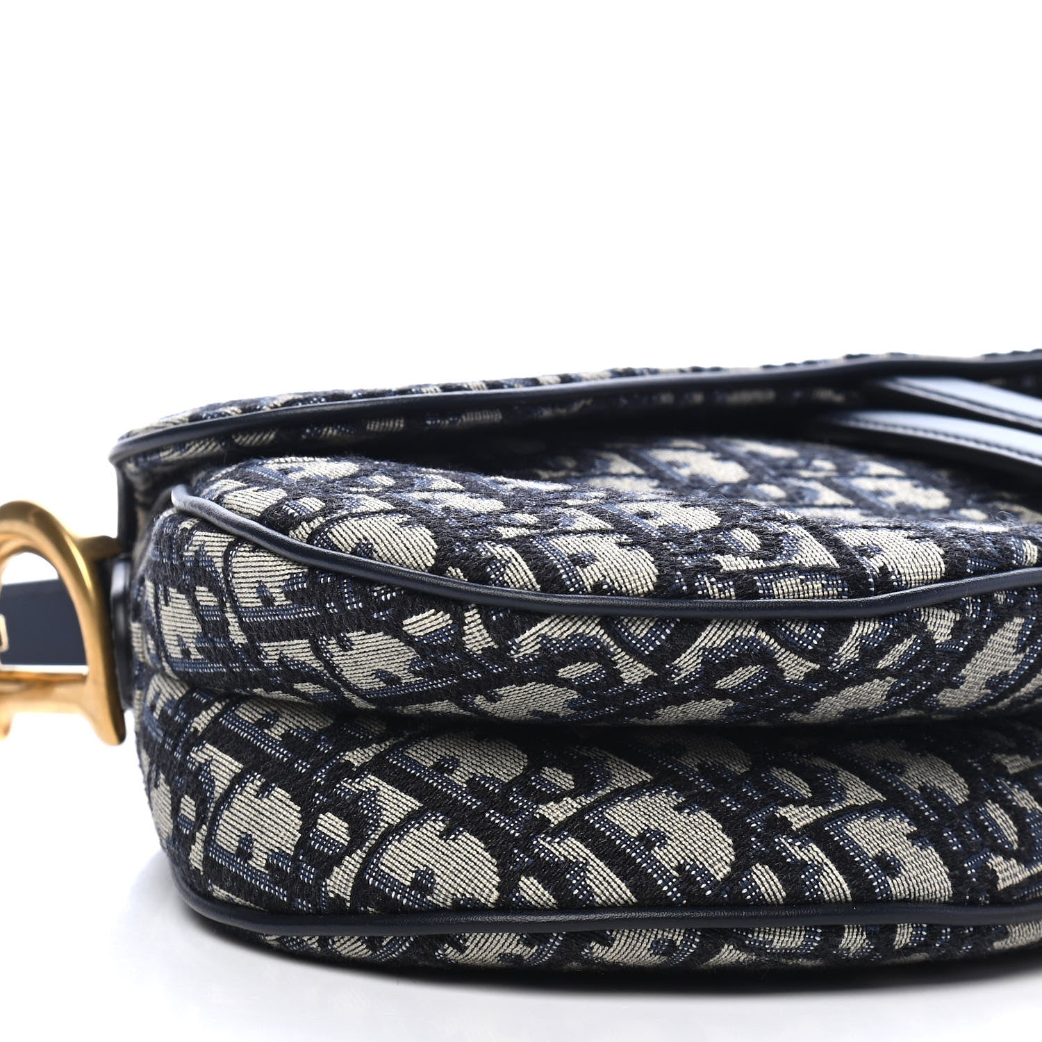 Christian Dior Oblique Saddle Bag Blue 8 of 9