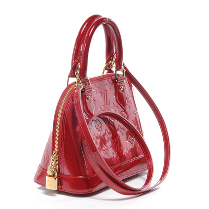 Louis Vuitton Vernis Rayures Alma BB Pomme D'Amour 3 of 8
