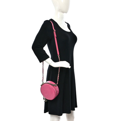 Chanel Patent Round As Earth Evening Bag Pink 2 of 9