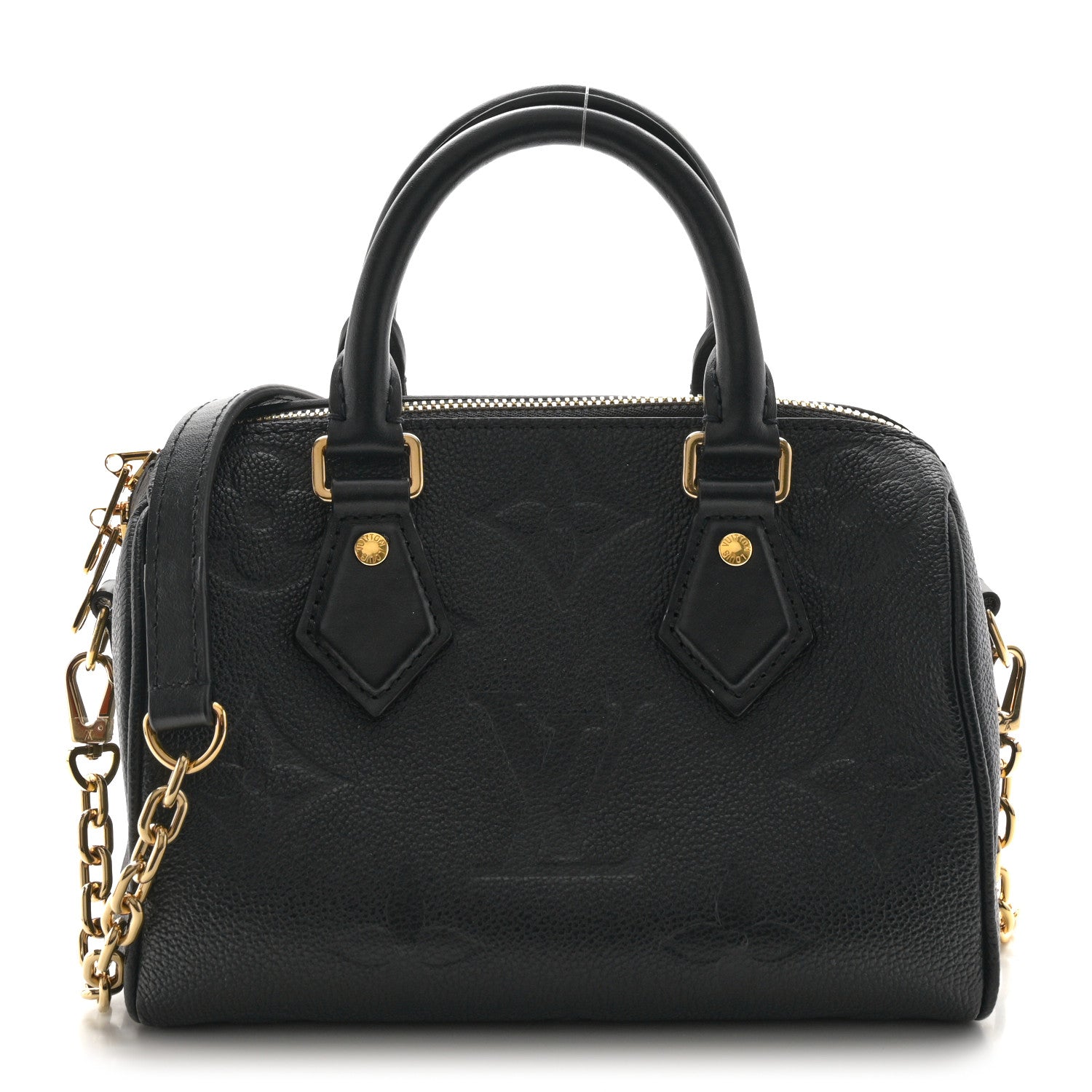Louis Vuitton Empreinte Monogram Giant Speedy Bandouliere 20 Black 1 of 10