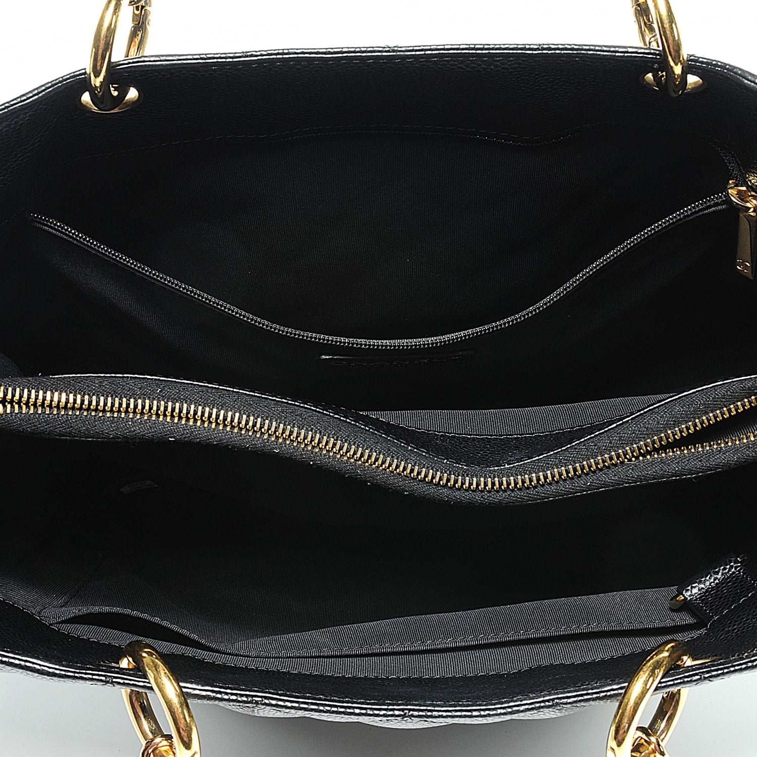 Chanel Caviar Grand Shopping Tote GST Black 5 of 9