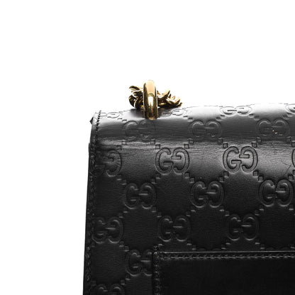 Gucci Guccissima Medium Padlock Shoulder Bag Black 20 of 20