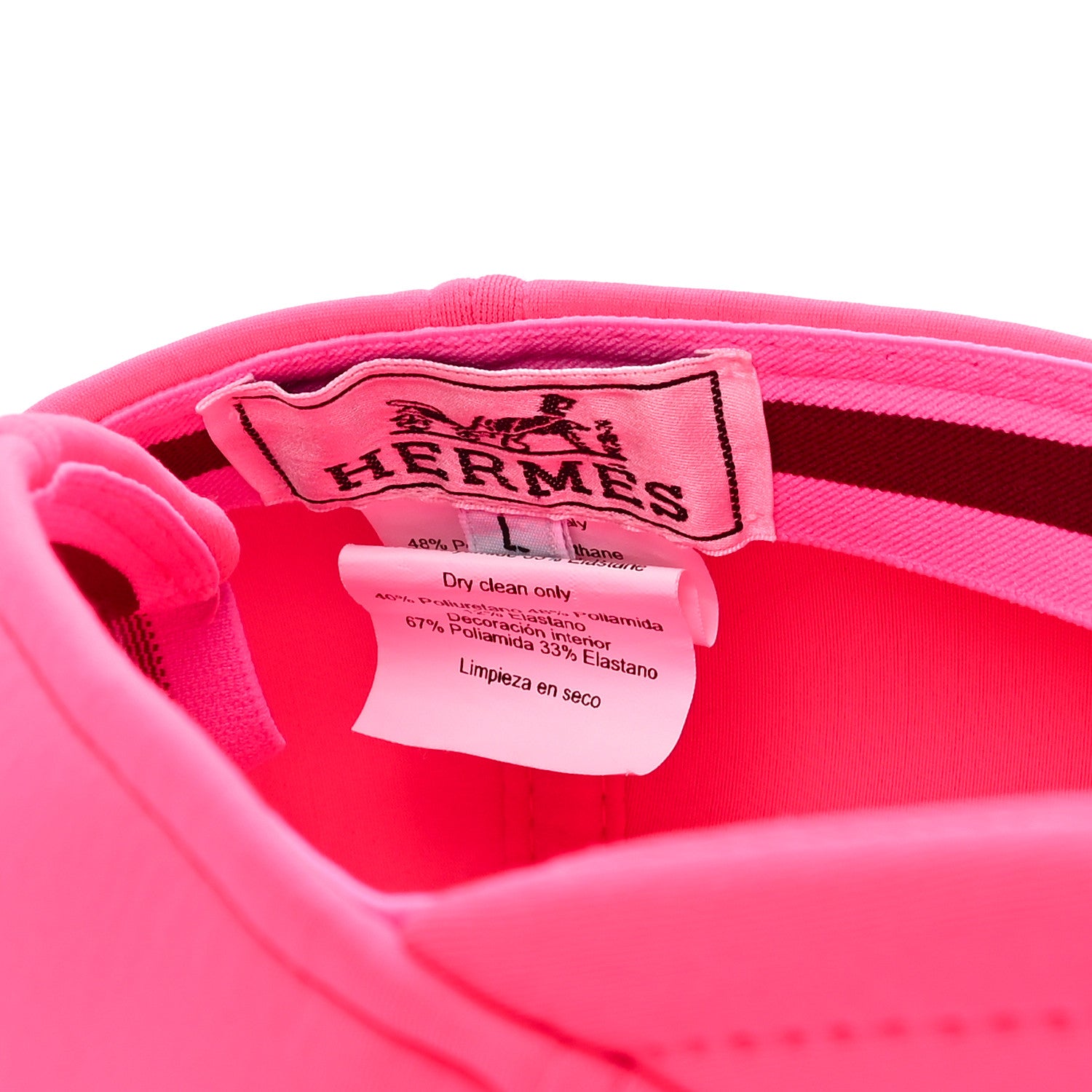 Hermes Neoprene Atlantic Cap L Rose Fluo 8 of 8