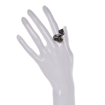 Gucci Tiger Head Swarovski Crystals Ring 7 Metallic 2 of 7