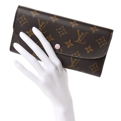 Louis Vuitton Monogram Emilie Wallet Rose Ballerine 2 of 7