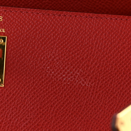 Hermes Epsom Kelly Sellier 25 Rouge Piment 11 of 12