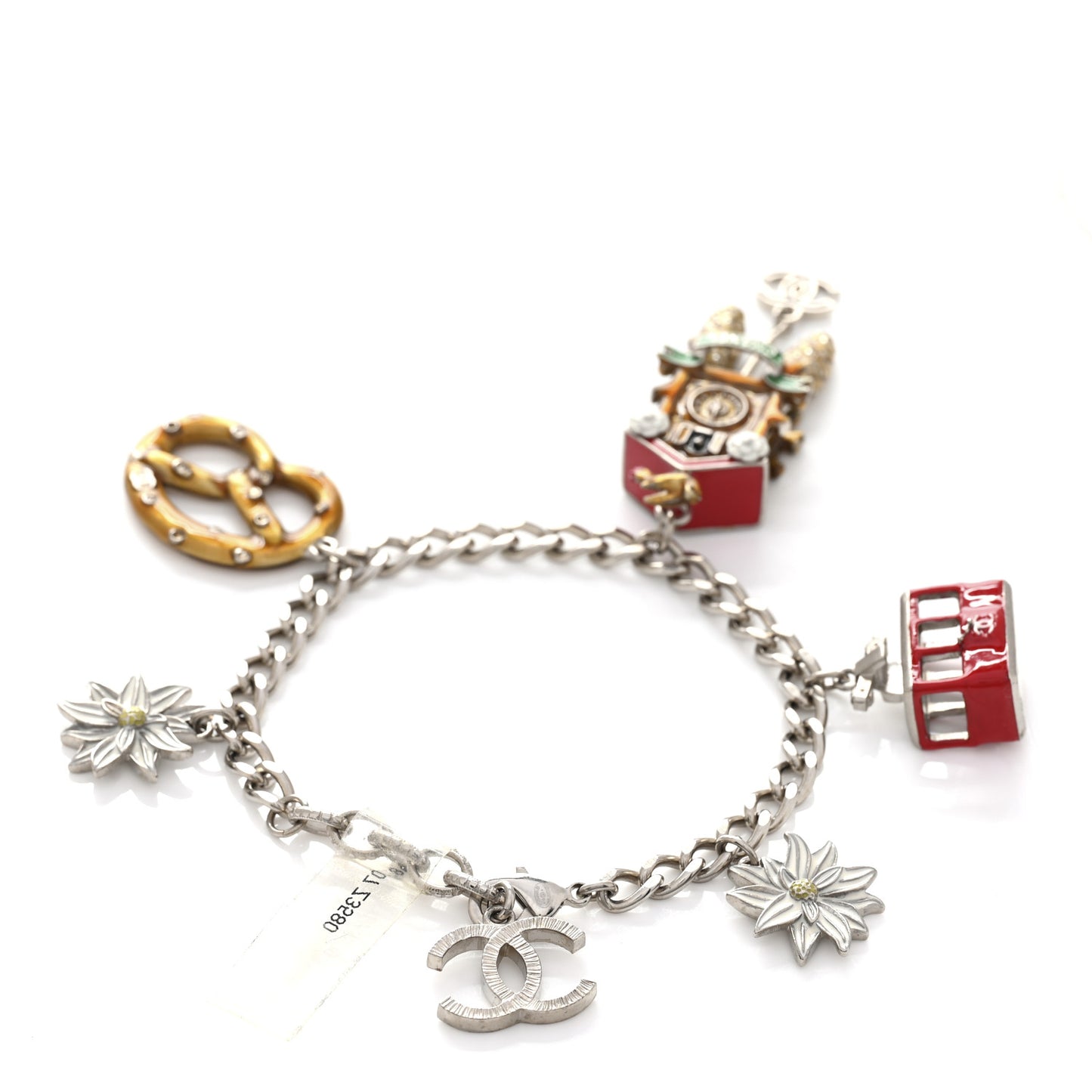 Enamel CC Paris Salzburg Charm Bracelet