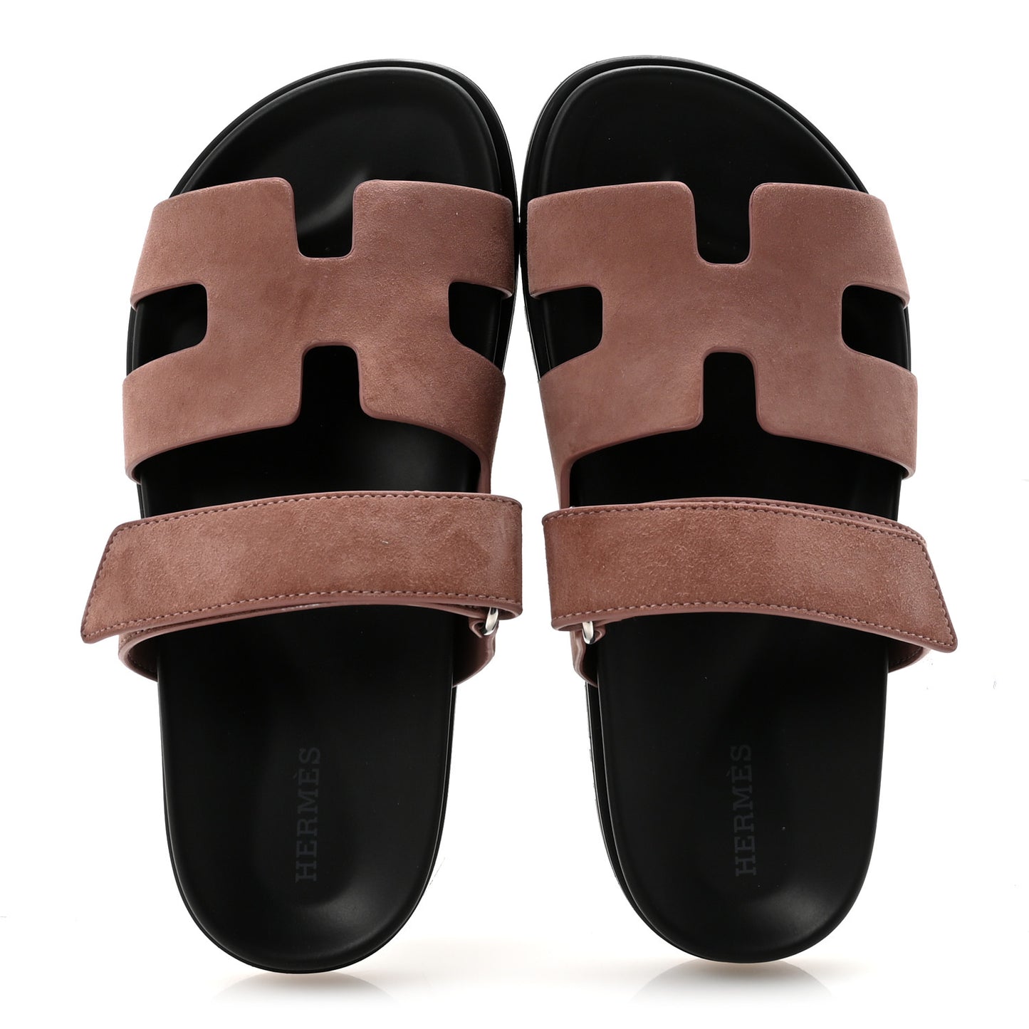 Suede Goatskin Womens Chypre Sandals 36.5 Rose Antique