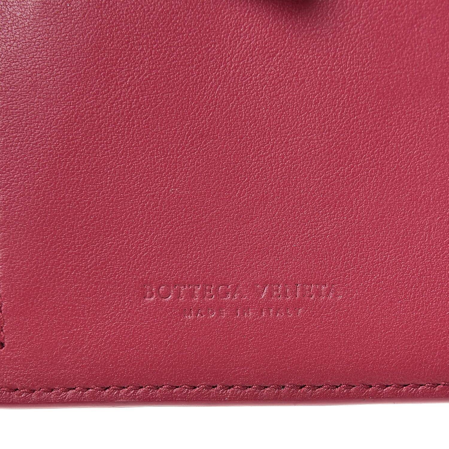 Bottega Veneta Glossy Woven Calfskin Wallet Bordeaux 6 of 7