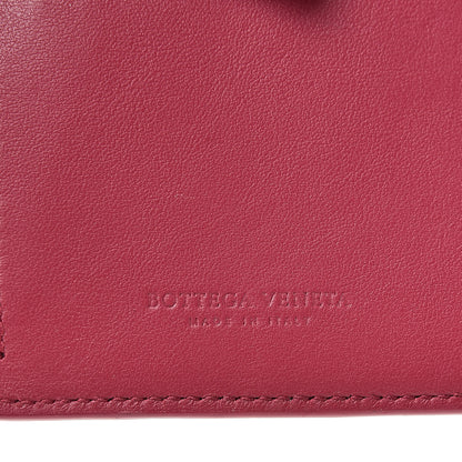 Bottega Veneta Glossy Woven Calfskin Wallet Bordeaux 6 of 7