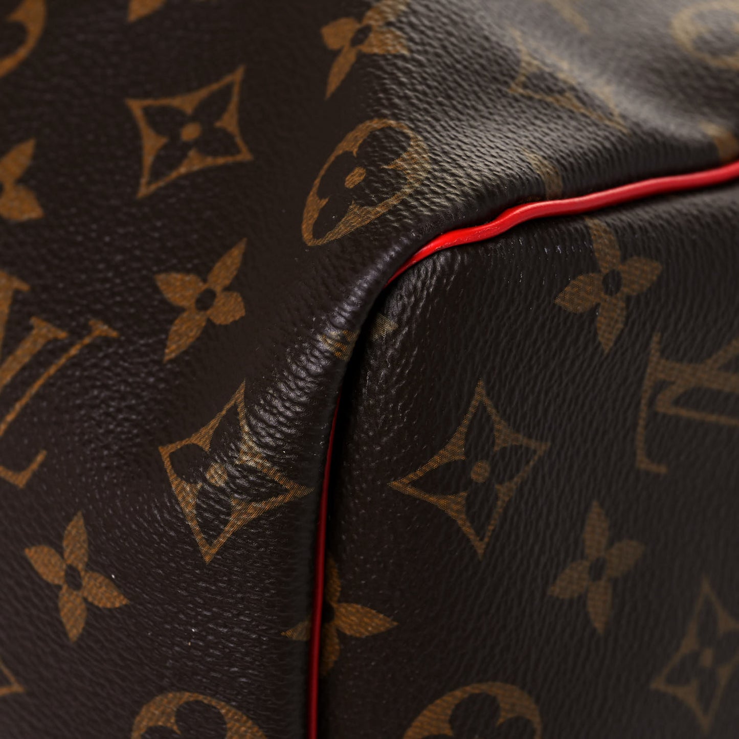 Calfskin Monogram Keepall Bandouliere 50 Coquelicot
