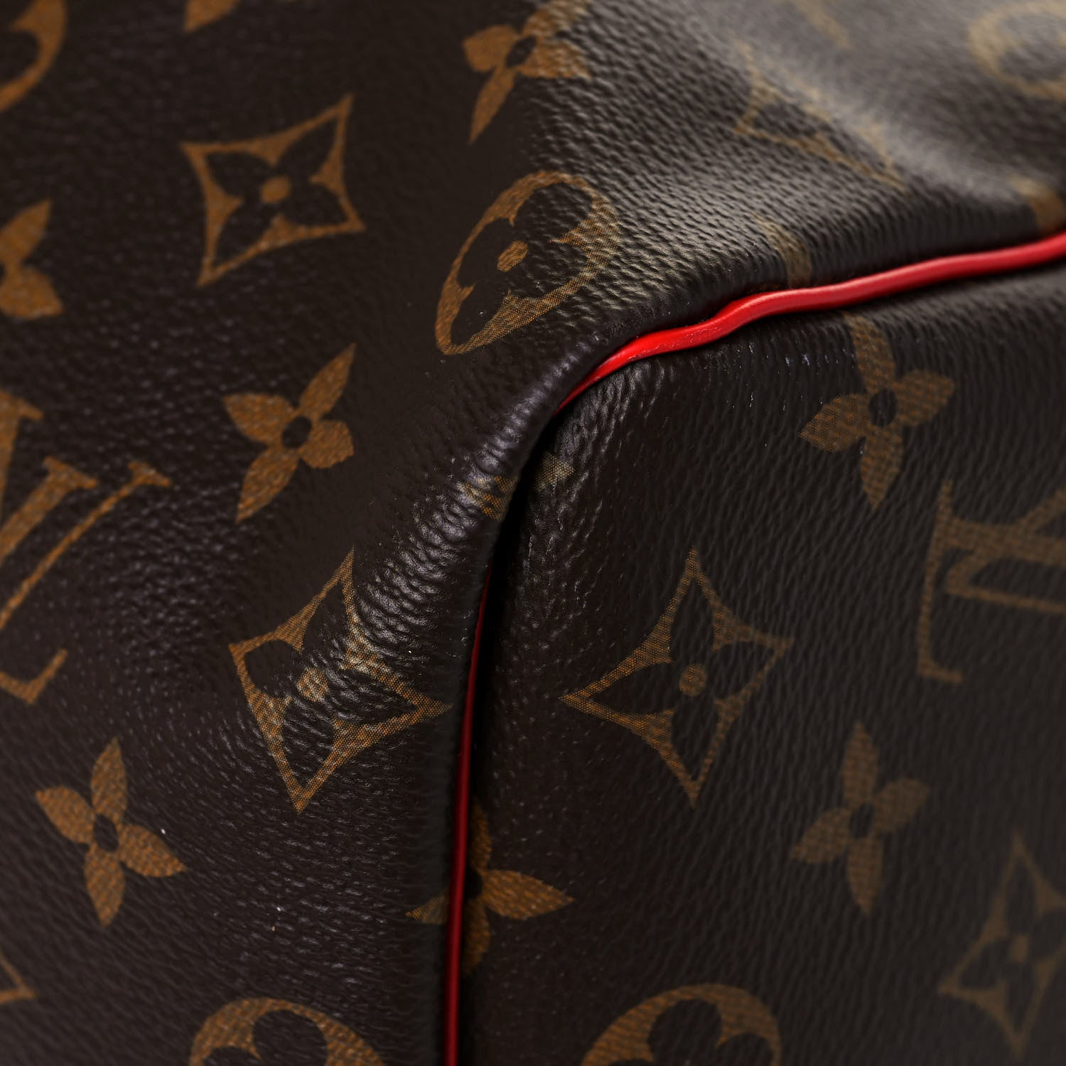 Louis Vuitton Calfskin Monogram Keepall Bandouliere 50 Coquelicot 10 of 14