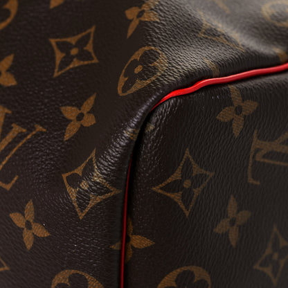 Louis Vuitton Calfskin Monogram Keepall Bandouliere 50 Coquelicot 10 of 14