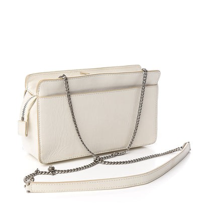 Givenchy Goatskin Diamond Quilted Pocket Crossbody White 3 of 10