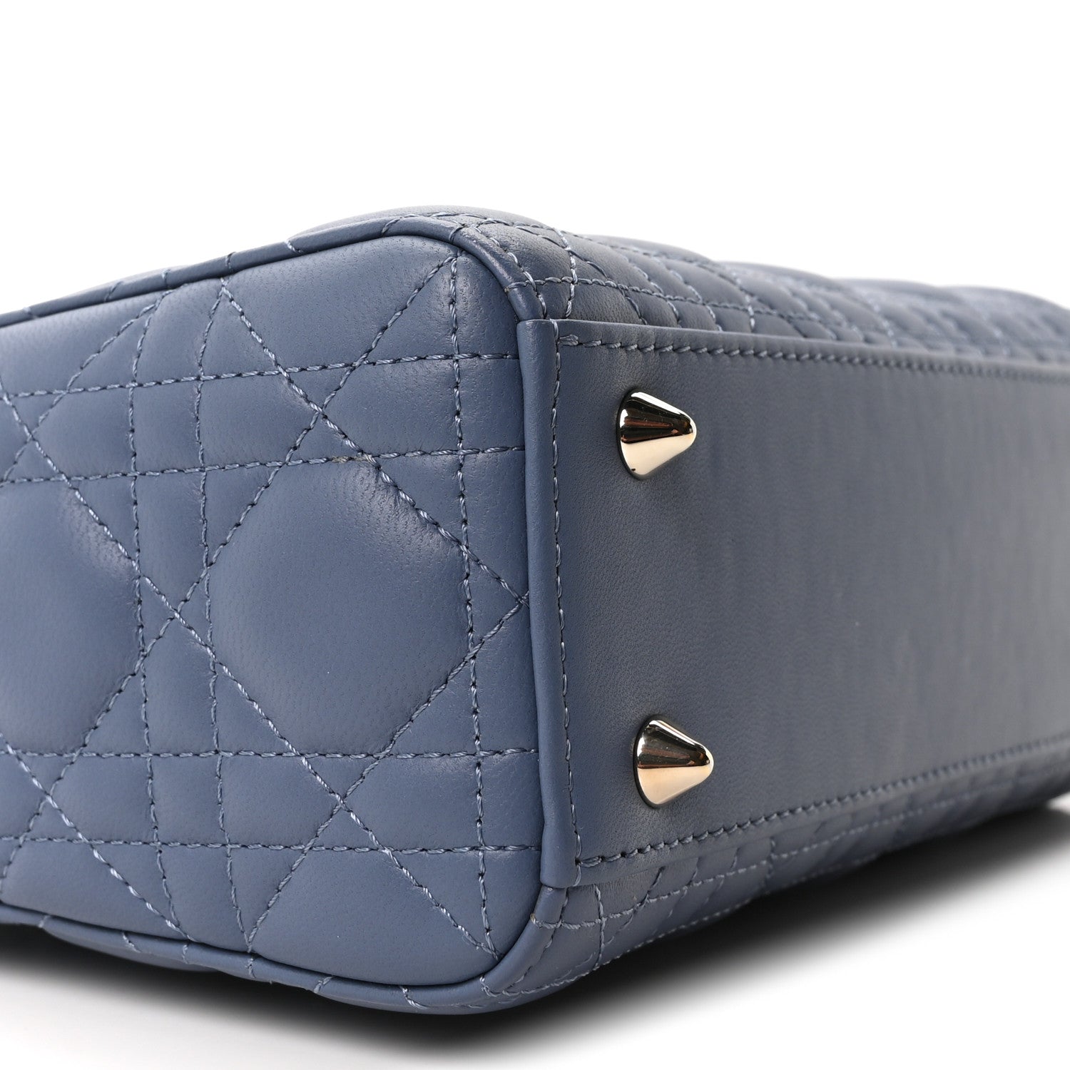 Christian Dior Lambskin Cannage Small My ABCDior Lady Dior Blue 9 of 11