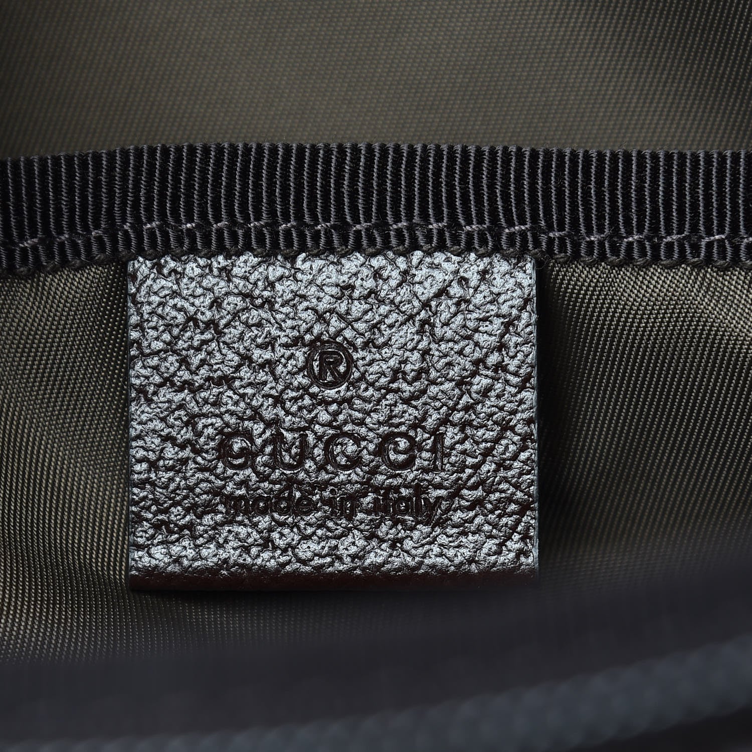 Gucci GG Supreme Monogram Selleria Calfskin Large Diaper Bag Beige Ebony Cocoa Dark Chocolate 9 of 12