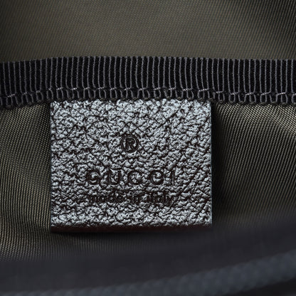 Gucci GG Supreme Monogram Selleria Calfskin Large Diaper Bag Beige Ebony Cocoa Dark Chocolate 9 of 12