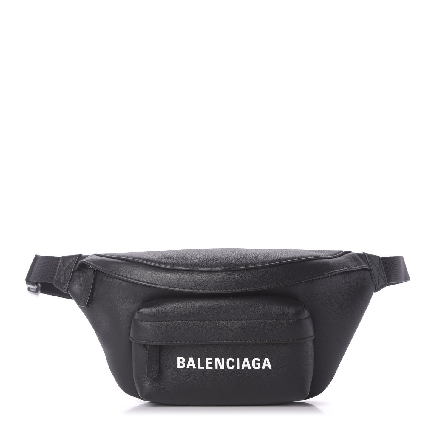 Smooth Calfskin Logo Everyday Beltpack XS Black White