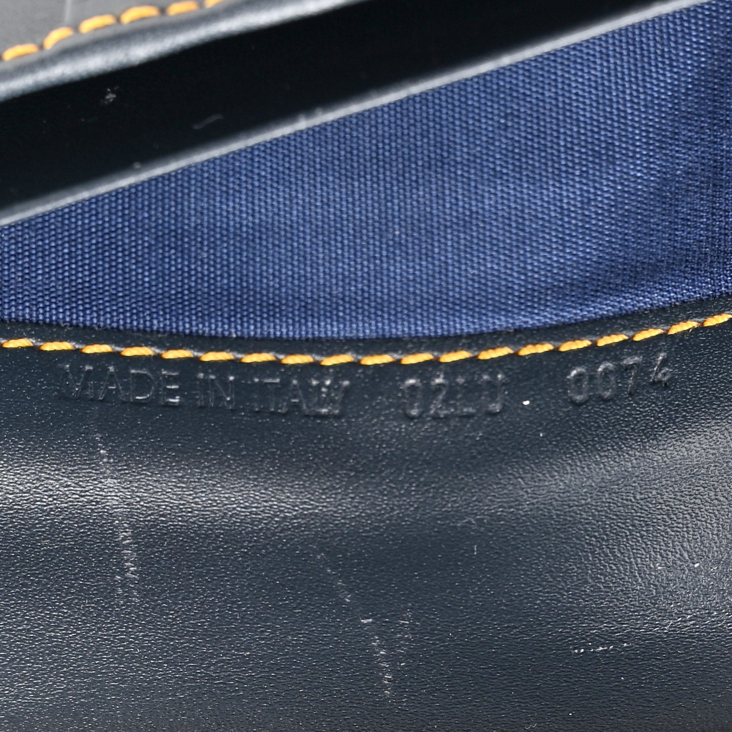 Monogram Saddle Wallet Navy