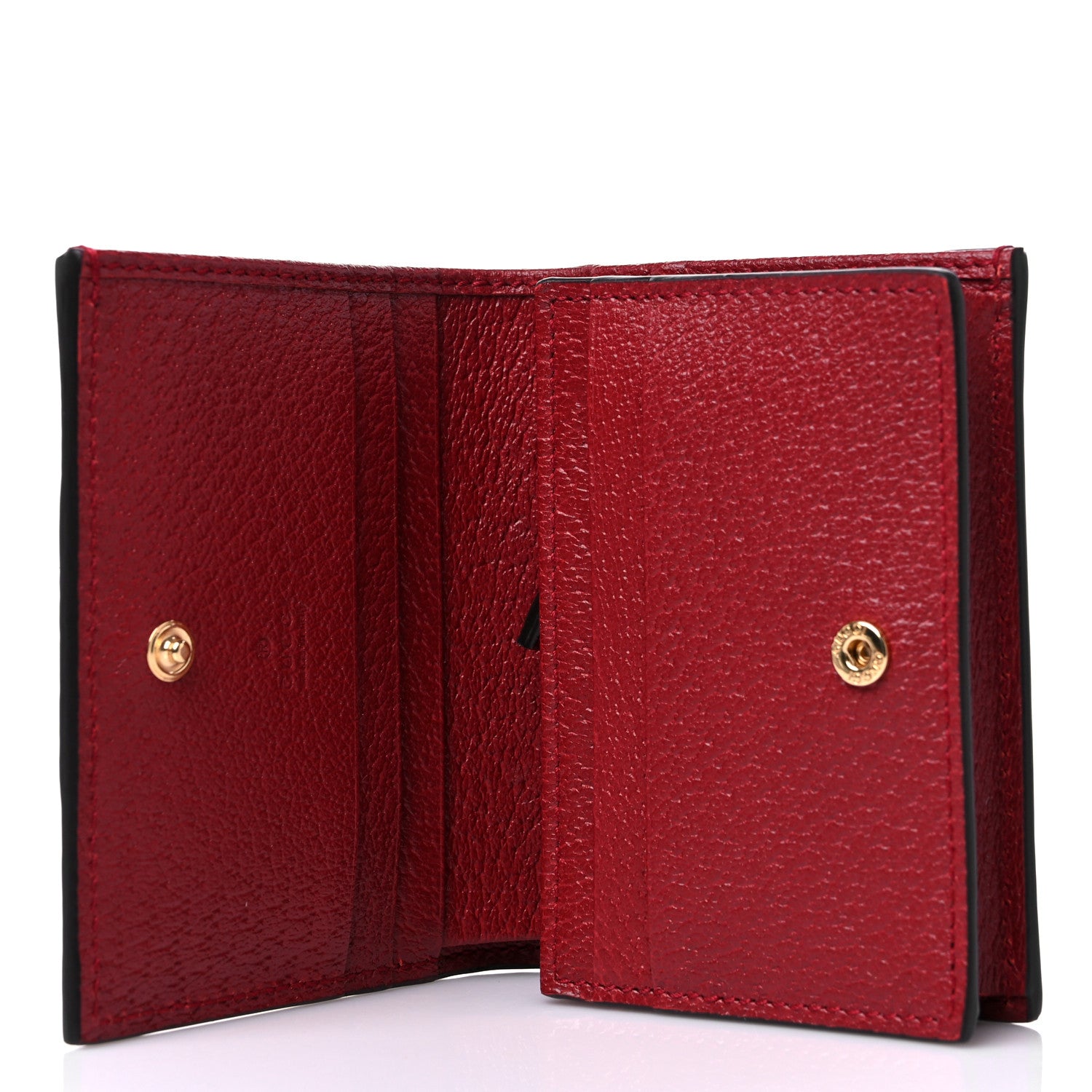 Gucci GG Supreme Monogram Flora Web Ophidia Card Case Red 6 of 11