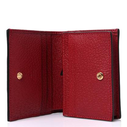 Gucci GG Supreme Monogram Flora Web Ophidia Card Case Red 6 of 11