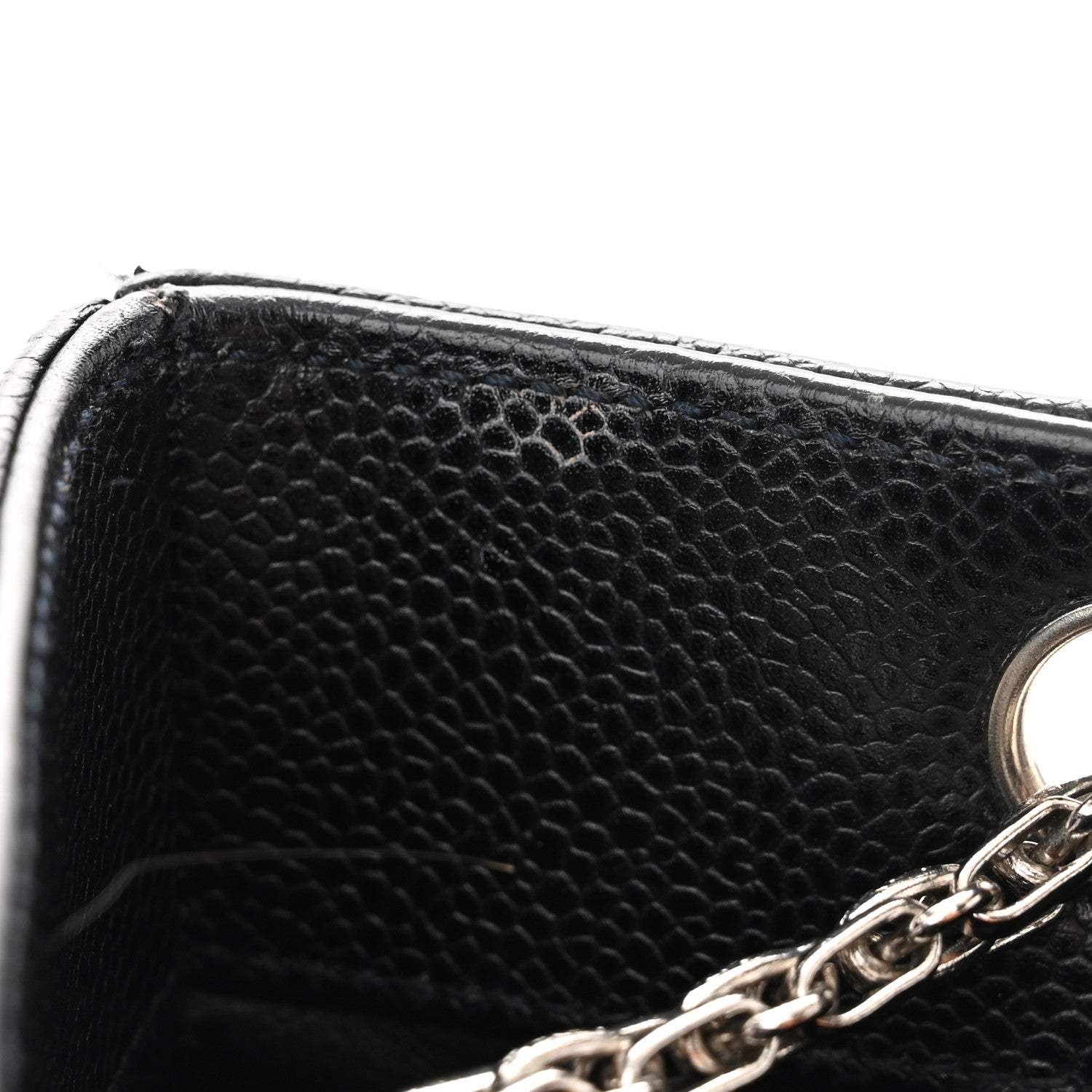 Chanel Grained Calfskin Bijoux Chain Shoulder Bag Black 11 of 12